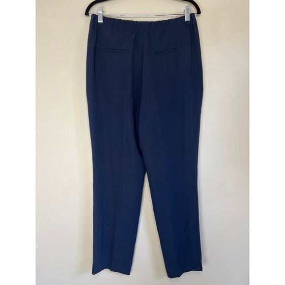 J. Crew Pull On Easy Pant in Matte Crepe Navy - Picture 3 of 6